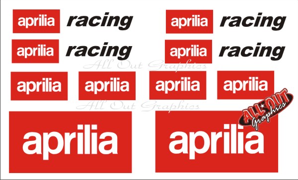 All Out Graphics Aprilia decal kit #4